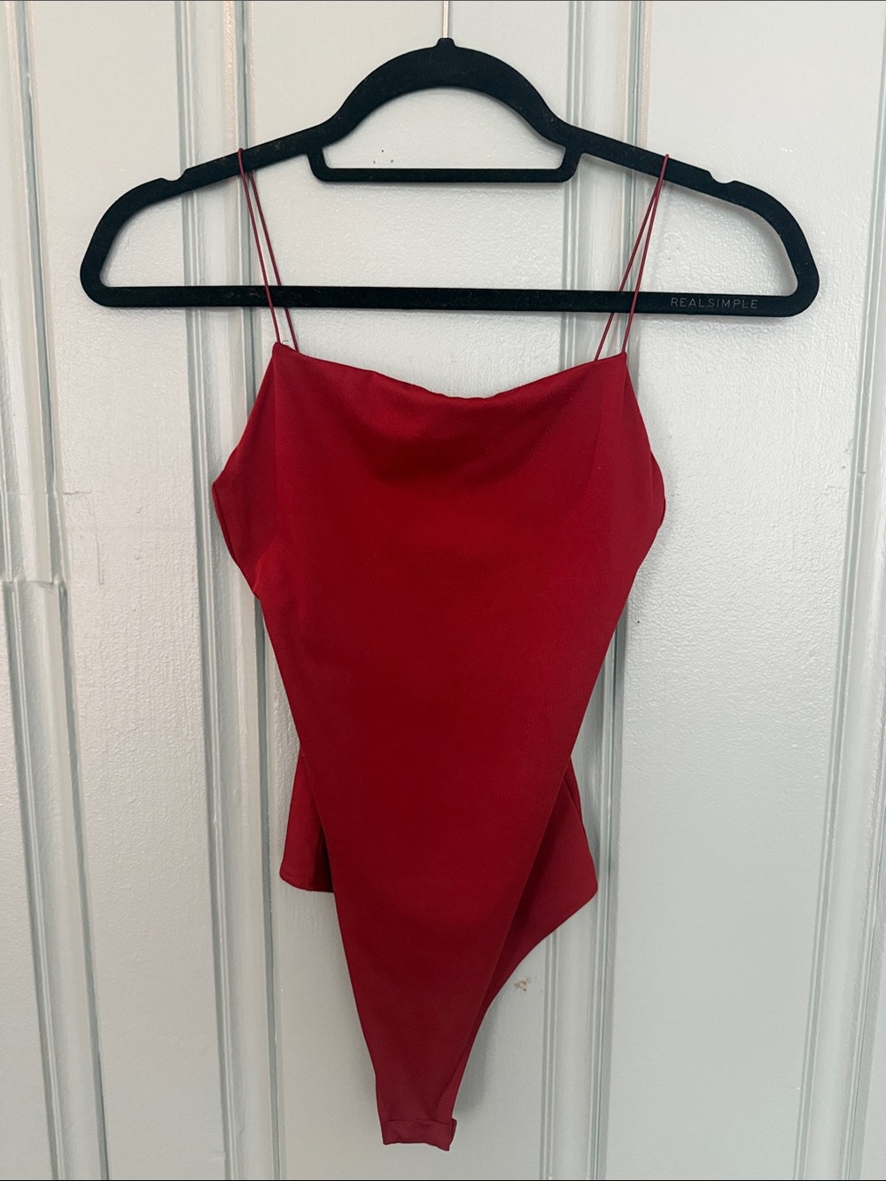 H&M Rust spaghetti strap bodysuit in XS